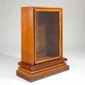 Art deco curio cabinet europe 1920s mahogany burlwood maple and glass unmarked 64 12 x 50 12 x 22