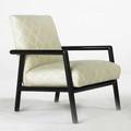Th robsjohn gibbings widdicomb lounge chair usa 1950s ebonized wood and embroidered upholstery unmarked 30 34 x 25 x 28