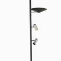Lightolier pole lamp with adjustable fixtures usa 1950s enameled metal aluminum and plastic unmarked 108 x 20 x 17