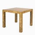 Karl springer attr breakfast table usa 1980s lacquered coconut shell 28 12 x 36 sq