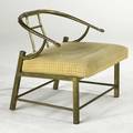 Mastercraft lounge chair usa 1960s brass and upholstery unmarked 26 12 x 28 x 26