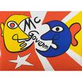 Alexander calder american 18981976 lithograph in colors mcgovern for mcgovernment 1973 sign and numbered 159175 30 x 42 58