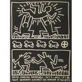 Keith haring american 19581990 lithograph framed 24 x 18 sheet provenance private collection new york swann galleries new york private collection