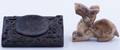 Chinese Jade Ink Stone  Dog Carving
