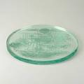 Nerone intaglio glass plaque with acidetched design italy 1960s signed neroneno2torinoitaly 34 x 14