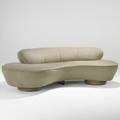 Vladimir kagan directional cloud sofa usa 1970s microfiber acrylic fabric label 29 12 x 96 x 40