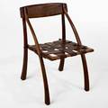 Arthur espenet carpenter wishbone chair bolinas california 1988 california black walnut saddle leather brass branded espenet 88 17 31 x 21 12 x 22