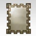 Style of serge roche large wallhanging mirror 1970s twotoned mirrored glass unmarked 50 14 x 63