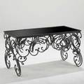 Michel zadounaisky coffee table france ca 1930 wroughtiron black glass unmarked 20 12 x 37 x 22 34