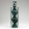 Sidney r hutter tall sculpture usa 1986 cut polished and laminated glass signed sydney r hutter 1986 vase 9042 22 12 x 7