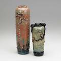 John nygren two glass vases north carolina 198890 both signed john nygren dated and numbered tallest 12 13 x 3 12