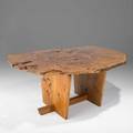 George and mira nakashima nakashima studios exceptional minguren ii dining table new hope pa 19891991 english oak burl american white oak provenance copy of original drawings and invoice si