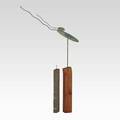 Jonathan bonner sculptural weathervane with two bases usa 1991 patinated copper brass stained wood granite signed and dated 116 x 63 x 8