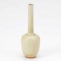 Berndt friberg gustavsberg stoneware bud vase pale yellow glaze sweden 1960s incised friberg with hand 6 x 2