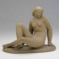 Waylande gregory sculpture of nude usa ca 1930s painted composite signed w gregory 11 x 13 12 x 7 12 note made by gregory after his ceramic sculpture