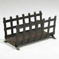 Gustav stickley rare iron log holder syracuse ca 1908 stamped craftsman twice 15 x 29 x 15 12