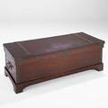 Arts  crafts blanket chest usa ca 1910 cedar hammered copper unmarked 15 34 x 47 12 x 19
