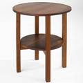Gustav stickley lamp table with lower shelf eastwood ny ca 1912 branded signature 26 x 24