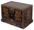 Black Lacquer Dragon Motif Trunk