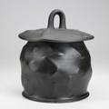 Chris gustin stoneware tureen with gunmetal glaze massachussetts 1981 signed gustin and dated 11 12 x 10
