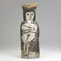 Kenneth price glazed stoneware figural vase usa 1950s signed k price 18 12 x 6