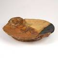 Peter voulkos early glazed stoneware platter oakland ca 1962 signed and dated artists address label in his hand 3 x 14
