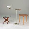Modern group bruno mathsson and adrian pearsal occasional table together with lightolier floor lamp mathsson table 23 x 25 12 dia