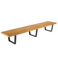 George nelson herman miller slat bench 4693 usa 1950s birch and painted wood unmarked 14 x 92 14 x 18 34