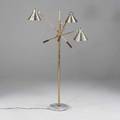 Italian modern adjustable floor lamp italy 1970s brass aluminum metal and marble as shown 60 12 x 35