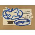 After georges braque french 18821963 offset lithograph galerie maeght framed 20 x 24