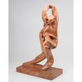 Modern sculpture abstract figural sculpture in red marble signed milo 79 32 x 19 x 9 12