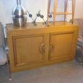 Paul frankl attr cabinet usa 1950s bleached mahogany missing pulls unmarked 42 12 x 54 x 20