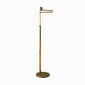 Walter von nessen brass adjustable floor lamp with fluted post fullyextended 44 12 x 24