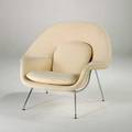 Eero saarinen knoll womb chair usa 1990s2000s wool crepe and chromed steel fabric label 36 12 x 41 x 38