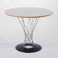 Isamu noguchi knoll associates cyclone dining table usa 1960 laminate chromed steel and plastic coated steel remnants of label 29 12 x 35 12 dia