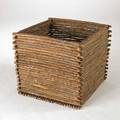 Rustic twig planter 20th c 25 x 29 sq