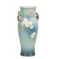 Roseville apple blossom floor vase marked 39318 18 12