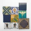 Art tiles nine ceramic tiles by delft motewi etc largest 8 sq