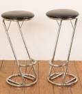 MidCentury Chrome Bar Stools Pair