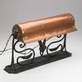 Marie zimmermann wroughtiron and copper desk lamp provenance estate of melita stewart unmarked 14 x 22 x 7 12