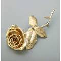 Large 14k yellow gold rose brooch ca 1960 life size and realistically rendered in full relief 312 dwt 486 gs 3 34