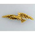 Gustav manz sculpted gold eagle brooch left facing eagle in flight 14k identified as design 604 produced for shreve crump  low sept 23 1920 507 dwt 79 gs 34 x 1 316