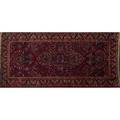 Four sarouk persian area rugs four on red ground with all over foliate design 20th c largest 30 x 60