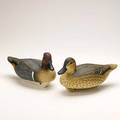 Charlie joiner duck decoys pair of winged teal ducks 1989 marked charlie joiner chestertown md 1989 5 12 x 12 x 4 12