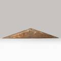 Architectural element triangular pediment with sunburst design ca 1880 92 x 15 provenance francis purcell philadelphia pa
