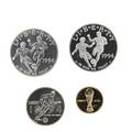 1994 american world cup six coin set proof 500 gold coin 50 silver 100 silver uncirculated 500 gold coin 50 silver 100 silver total 12 ot 900 gold 2 ot 900 silver