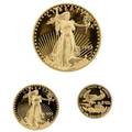 American gold bullion three proof coins 1993 1 oz 14 oz 110 oz