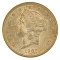1905s 2000 gold coin vf 45