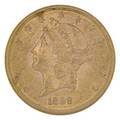 1888s 2000 gold coin ef 45