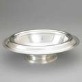 Gorham edgeworth oval silver centerbowl ca 1925 everted rim with refined raised and applied acanthus and laurel borders conforming foot 34 ot 15 x 12